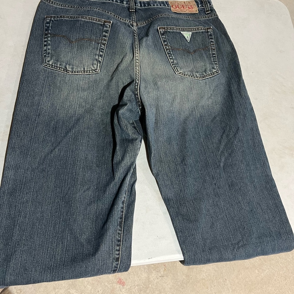 Men’s “distressed “ guess jeans